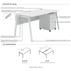 Bureau de Travail Gamme EPUR-A – Image 4