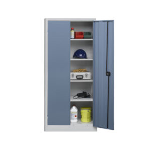 Grande armoire atelier bleue