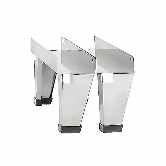 Lot De 3 Pieds De Meuble En Inox Brossé - Neufs - Diam. 50mm, H.78mm